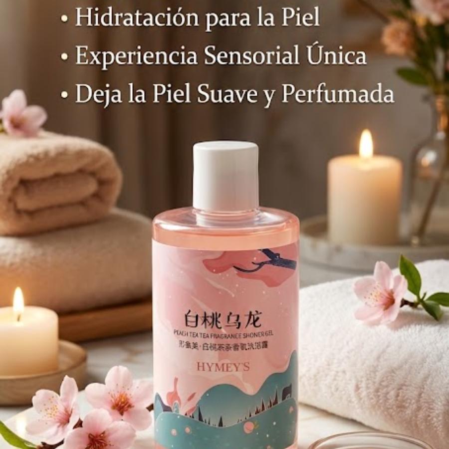 HYMEY’S Peach Tea Fragrance Shower Gel – Gel de Ducha Perfumado de Té de Durazno